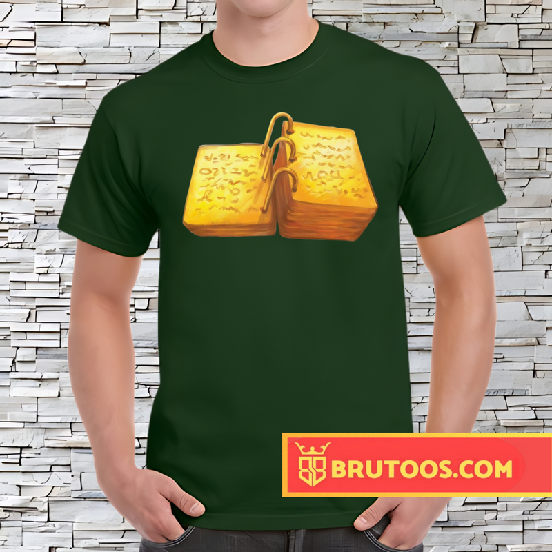 T-shirt Placas de Ouro em 3D