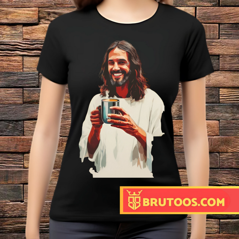 T-shirt Jesus Tomando Chá