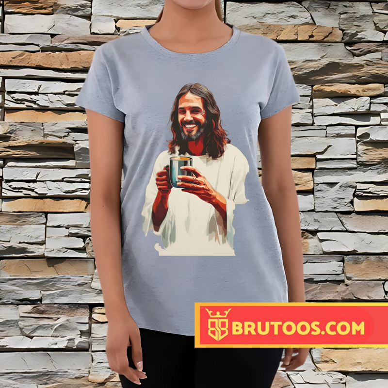 T-shirt Jesus Tomando Chá