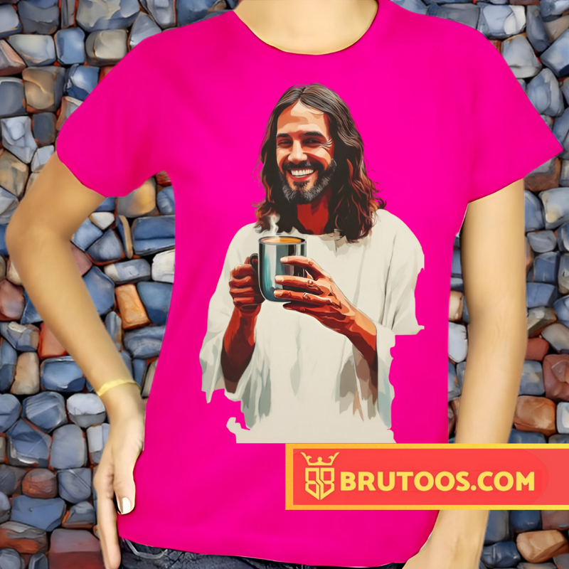 T-shirt Jesus Tomando Chá