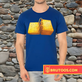 T-shirt Placas de Ouro em 3D