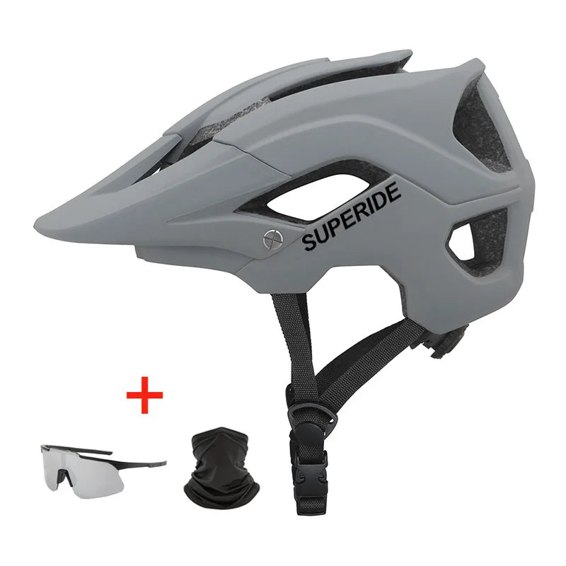 Capacete de bicicleta dh mtb, capacete integralmente moldado para estrada, mountain bike, ultraleve,