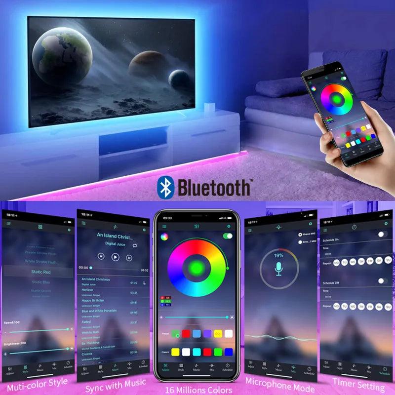 Fita Super LED Bluetooth App Control USB - Brutoos