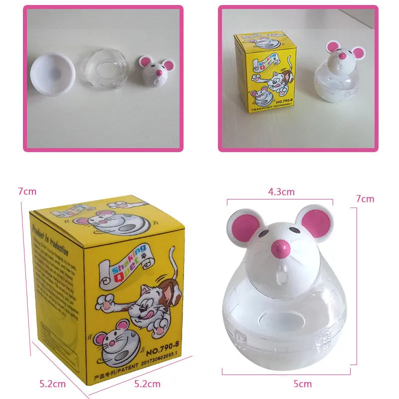 Alimentador Inteligente Ultra Food Tumbler Feeder Treat Ball Mouse Toys - Brutoos