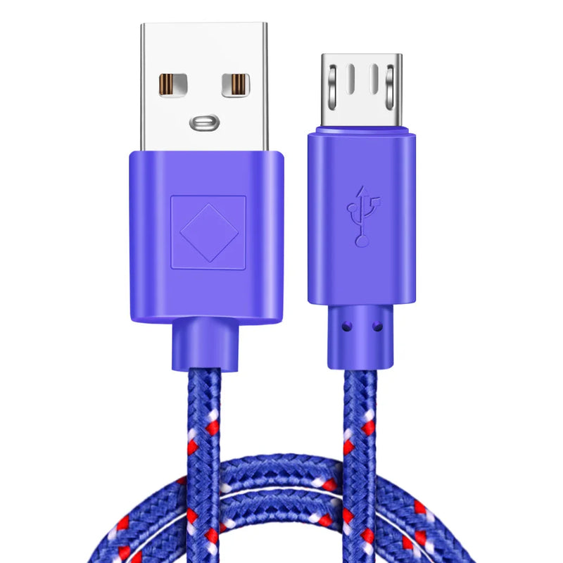 Cabo micro usb 3.0 projetado a nylon trançado para Tele móvel Android