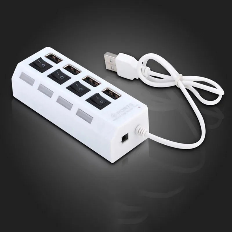 Porta Usb Ultra Speed 7 portas USB HUB 2.0 Multiple LED For LapTop