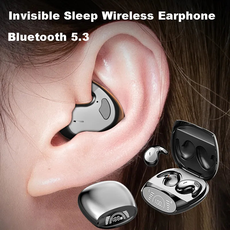 Headphones Invisible Mini Earbuds Tiny Hidden Noise Cancelling TWS