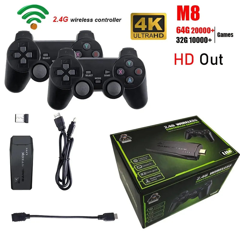 Console USB Emulador Colletion Gamer 4K com +20 Videogames +20000mil Jogos Playstation, Nitendo, Atari...