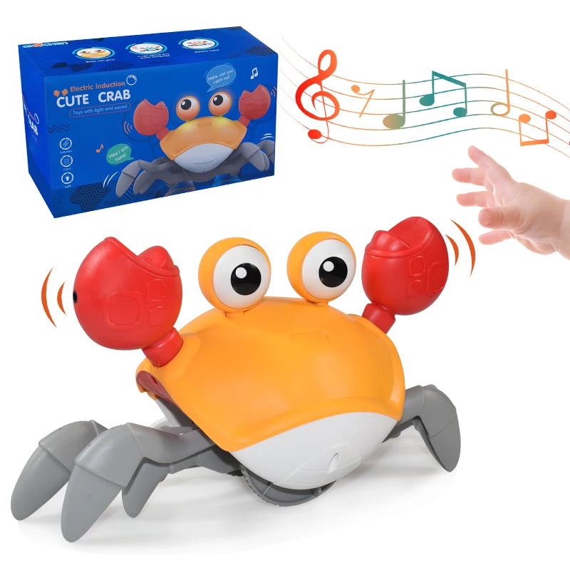 Kids Induction Escape Crab Octopus Crawling Toy Baby Electronic Pets Musical Toys Educational Toddler Moving Toy Christmas Gift