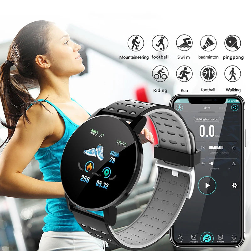 Smartwatch inteligente bluetooth fitness esporte para android e ios