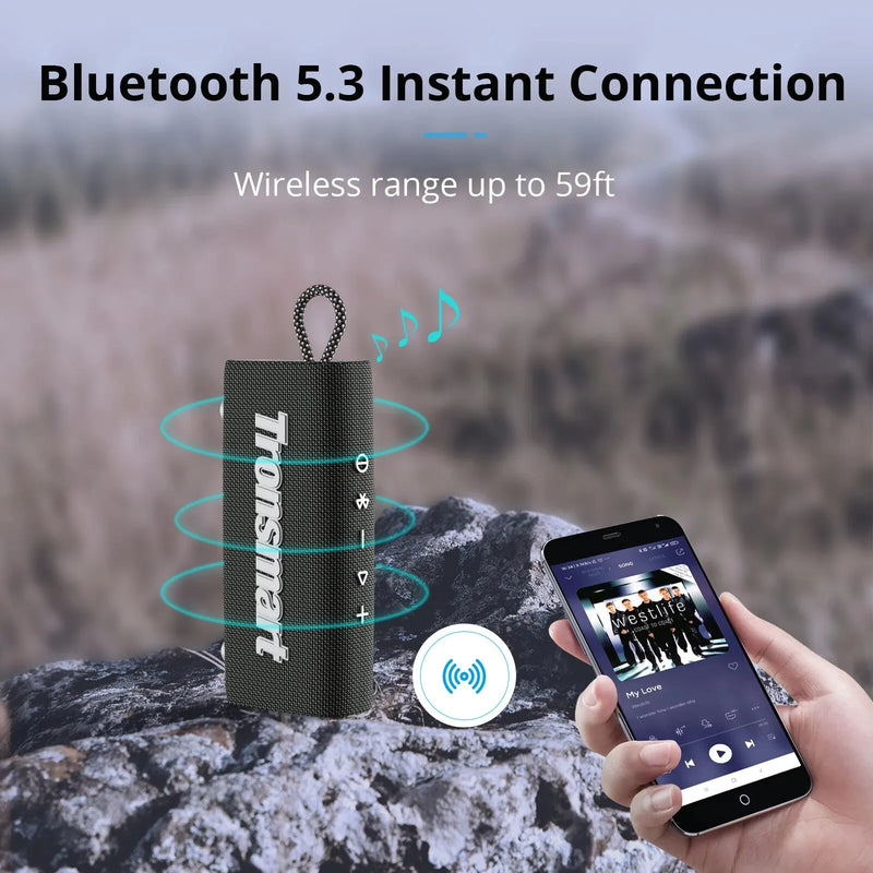 Coluna de som Bluetooth Tronsmart 3.0  IPX7 à prova d'água