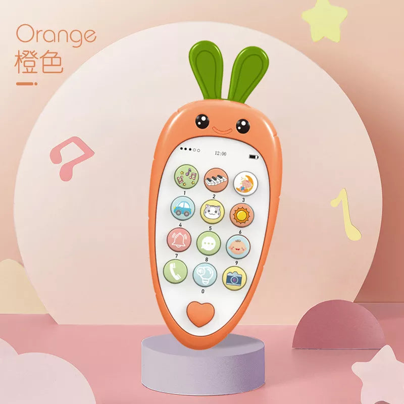 Baby Phone Toy Music Sound Telephone Sleeping Toys With Teether Simulation Phone Kids Infant Early Educational Toy Kids Gifts