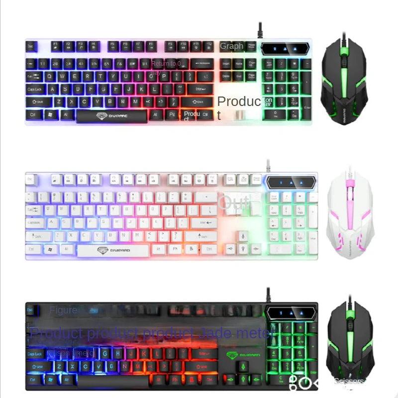 GMK-20 104 Keys Glowing Universal Low Price Banda Rgb Clavier Gamer Popular Pc Gaming Keyboard USB Wired Keyboards For Laptop - Brutoos