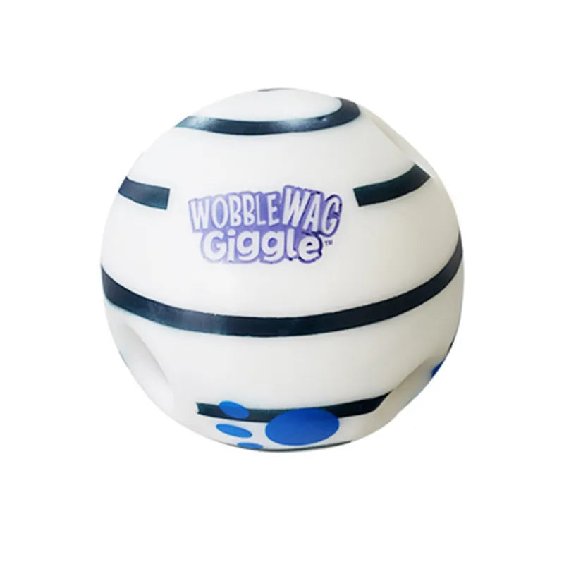 Wobble Wag Giggle Glow Ball Interactive Dog Toy Fun Giggle Sounds When Rolled or Shaken Pets Know Best As Seen On TV - Brutoos