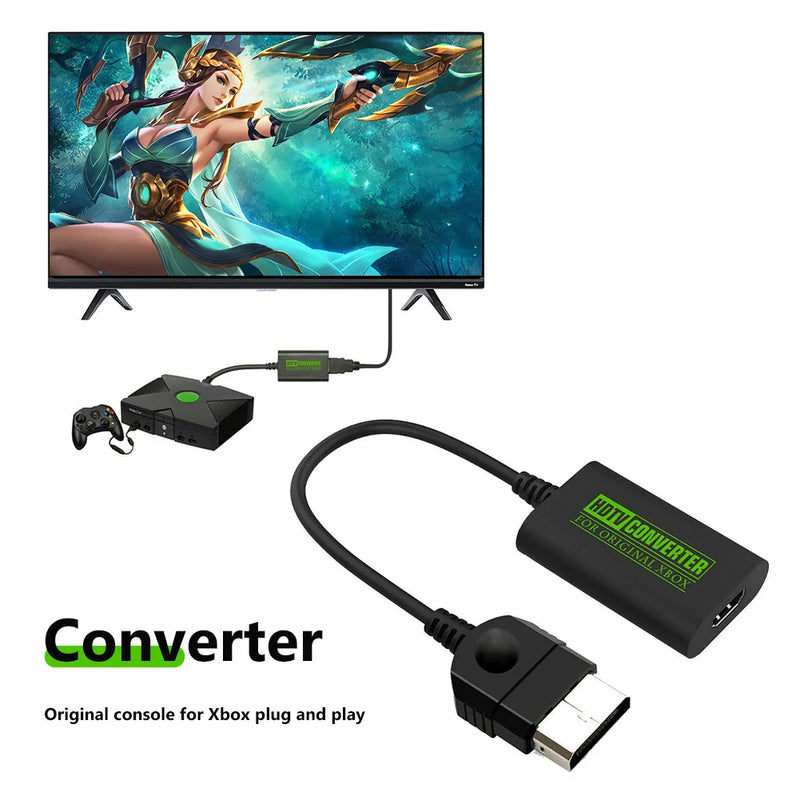 For Xbox To HDMI-compatible Converter Digital Video Audio Adapter HDTV Projector TV Monitor Converter for XBOX 480P 720P 1080P