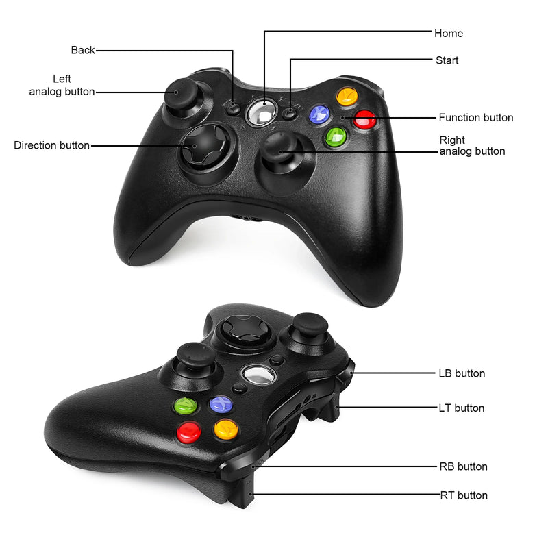 Controlador para Xbox 360/PC/Steam Gamepad-joypad