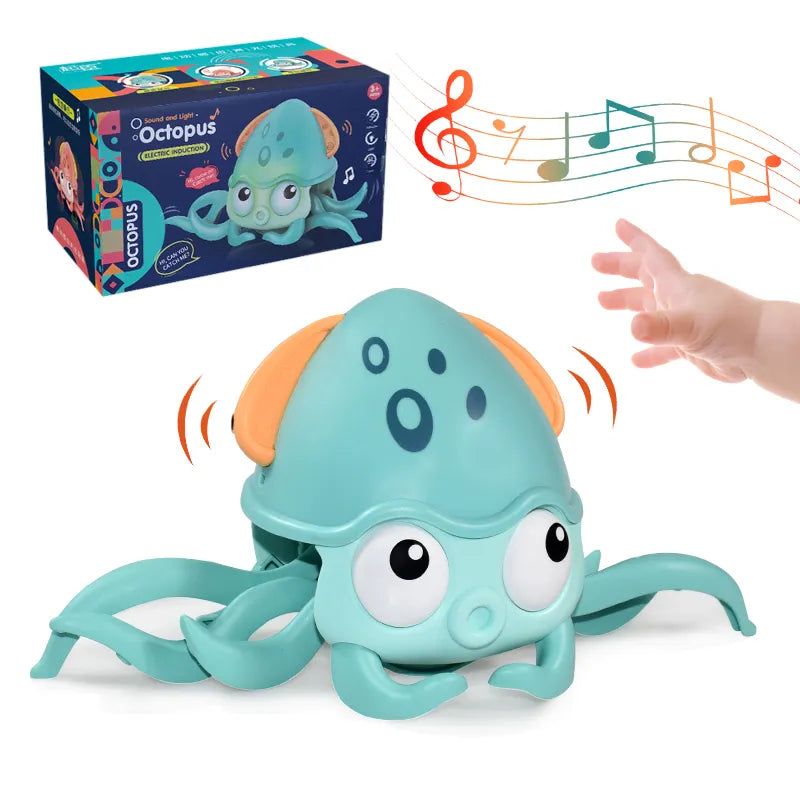 Kids Induction Escape Crab Octopus Crawling Toy Baby Electronic Pets Musical Toys Educational Toddler Moving Toy Christmas Gift