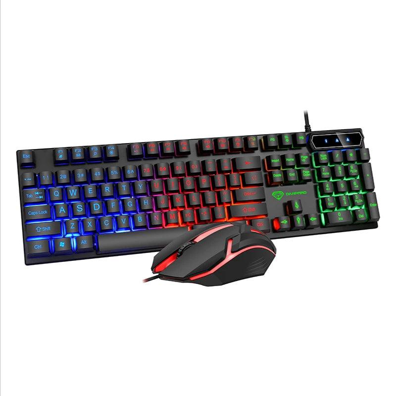 GMK-20 104 Keys Glowing Universal Low Price Banda Rgb Clavier Gamer Popular Pc Gaming Keyboard USB Wired Keyboards For Laptop - Brutoos