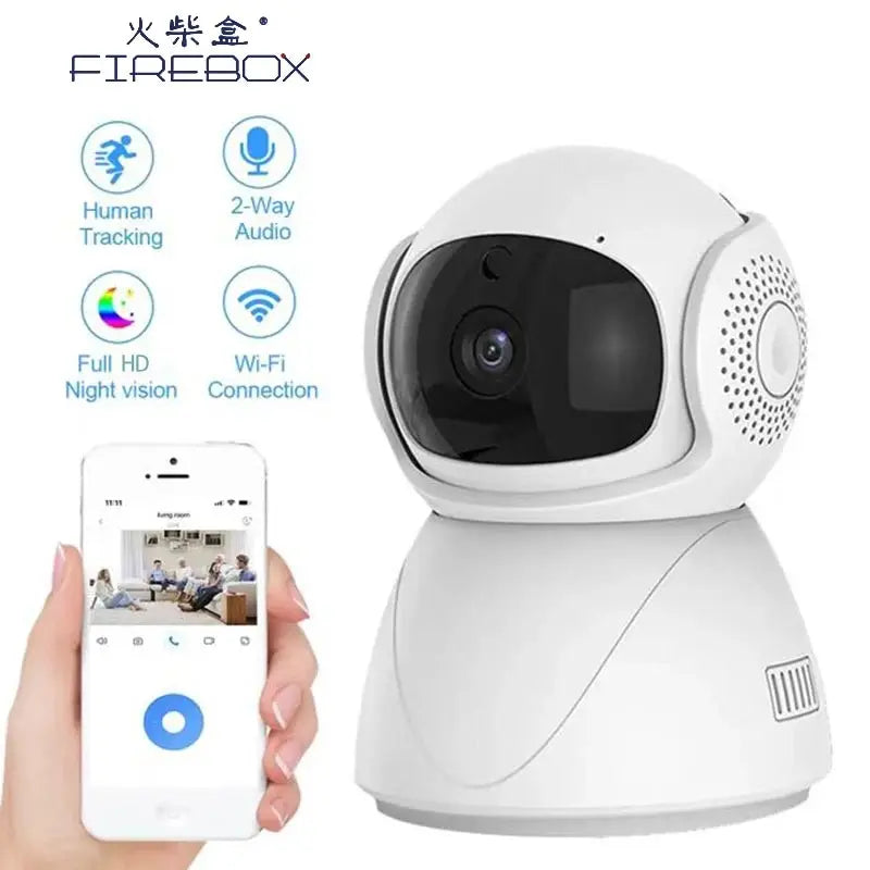 FHD WIFI PTZ Camera IP CCTV Security Protector Surveillance Wireless Camera Smart Auto Tracking Baby Monitor with Google Alexa