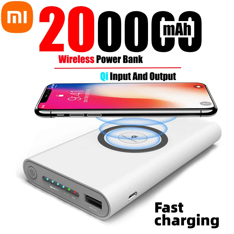 Power Bank Xiaomi 200000mah  ultra-grande universal sem fio fino