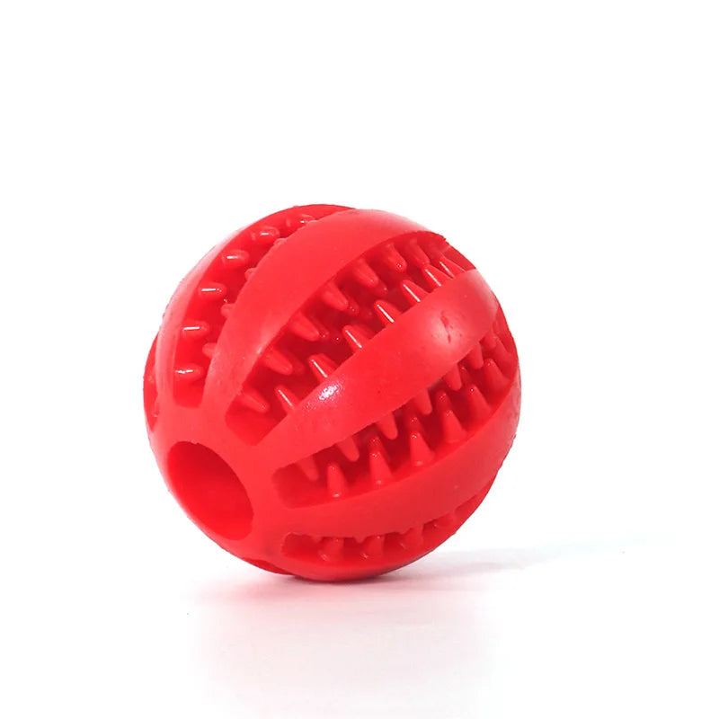 Natural Rubber Pet Dog Toys Dog Chew Toys Tooth Cleaning Treat Ball Extra-tough Interactive Elasticity Ball5cm for Pet Products - Brutoos