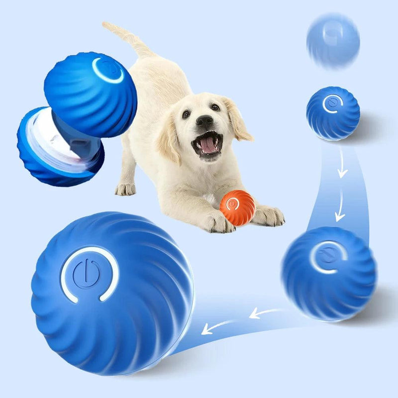 Smart Dog Toy Ball Electronic Interactive Pet Toy Moving Ball USB Automatic Moving Bouncing for Puppy Birthday Gift Cat Product - Brutoos