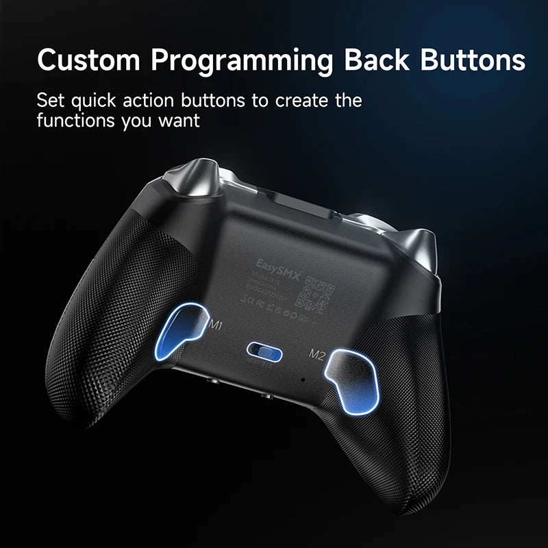 Controlador sem fio, Gamepad mecânico para PC, Switch, Telefone, Smart TV, Efeito Hall 3D Analog Stick Trigger