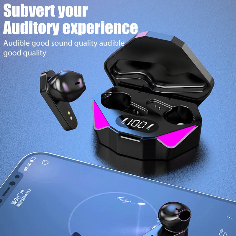 Fone de ouvido X15 TWS sem fio 5.3 bluetooth 65ms Earbud  Para Iphone