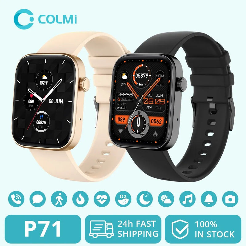 Smartwatch Unissex COLMI P71  IP68 Waterproof Voice Assistant