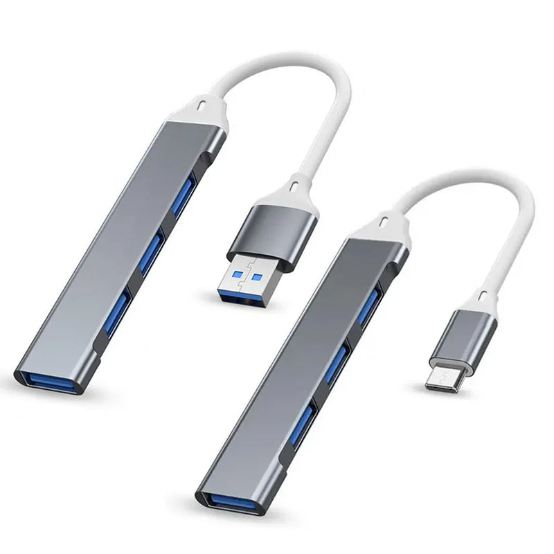 Porta USB 3.0 4 portas Hub de alta velocidade tipo-C