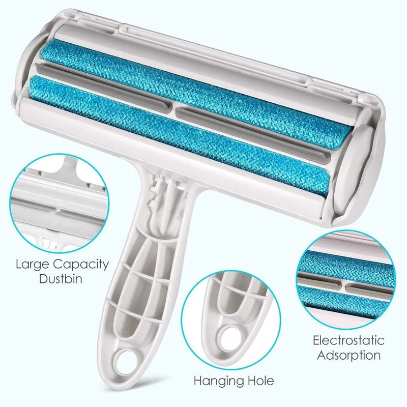 Pet Hair Remover Roller - Dog & Cat Fur Remover with Self-Cleaning Base - Efficient Animal Hair Removal Tool - Perfect for Furni - Brutoos