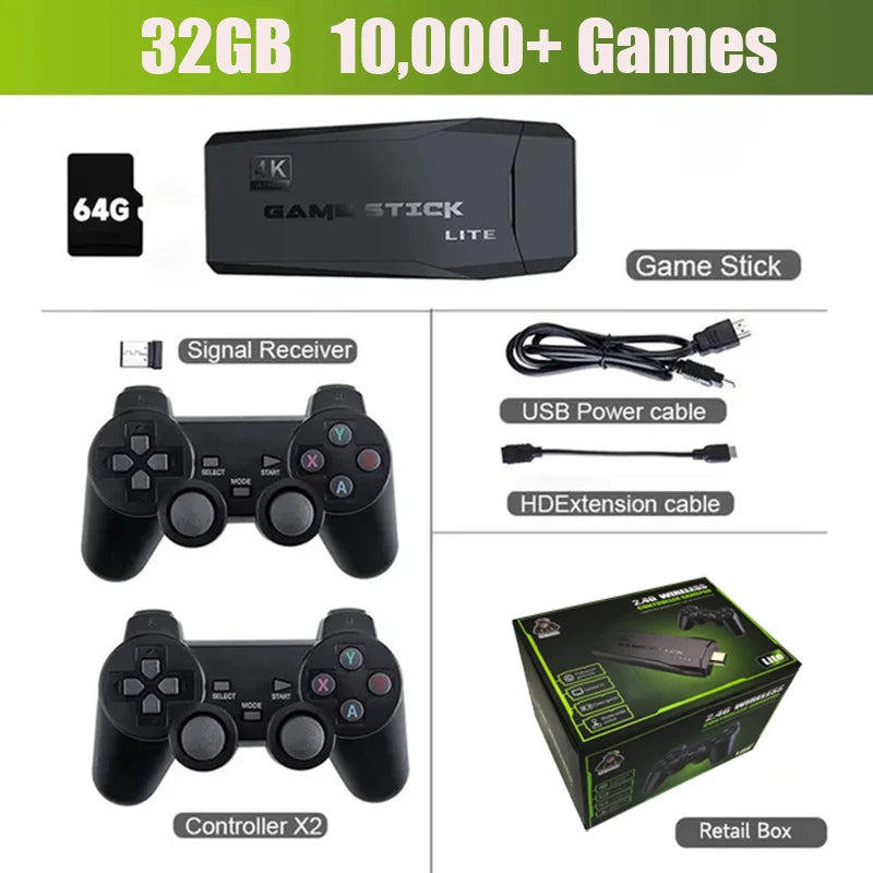 Console USB Emulador Colletion Gamer 4K com +20 Videogames +20000mil Jogos Playstation, Nitendo, Atari...