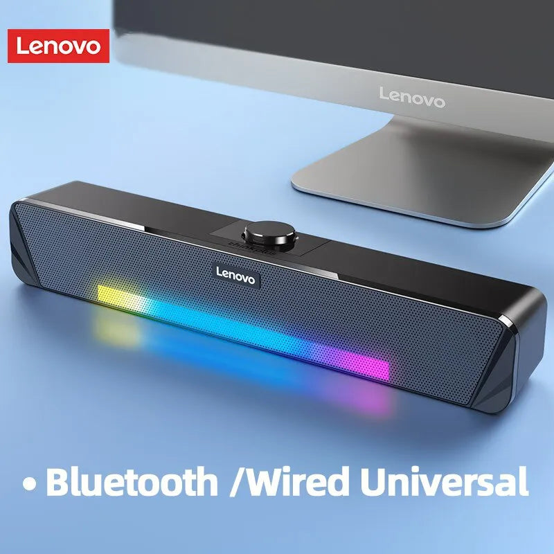 Culuna de Som Lenovo TS33 Wired and Bluetooth 5.0 Speaker 360 Home