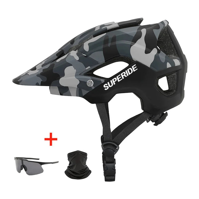 Capacete de bicicleta dh mtb, capacete integralmente moldado para estrada, mountain bike, ultraleve,