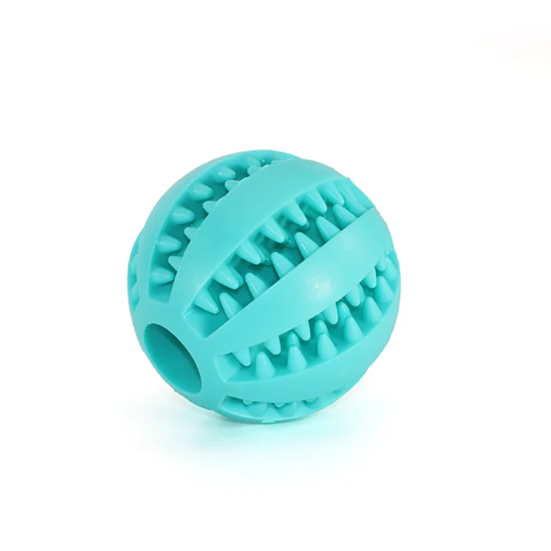 Natural Rubber Pet Dog Toys Dog Chew Toys Tooth Cleaning Treat Ball Extra-tough Interactive Elasticity Ball5cm for Pet Products - Brutoos