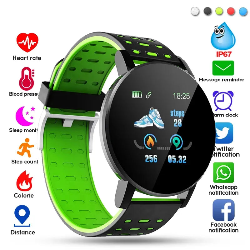 Smartwatch inteligente bluetooth fitness esporte para android e ios