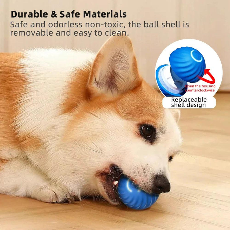 Smart Dog Toy Ball Electronic Interactive Pet Toy Moving Ball USB Automatic Moving Bouncing for Puppy Birthday Gift Cat Product - Brutoos