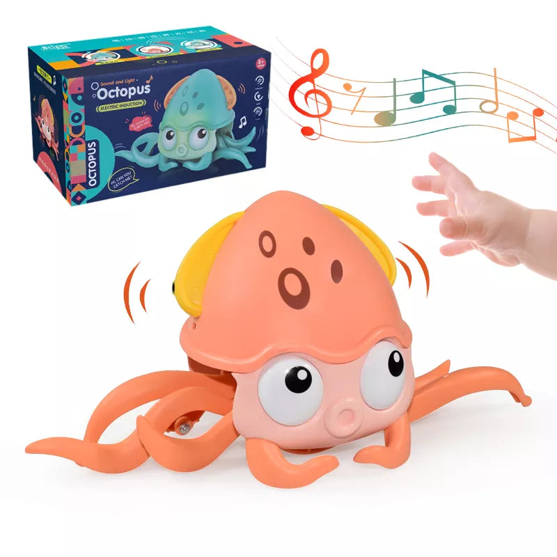 Kids Induction Escape Crab Octopus Crawling Toy Baby Electronic Pets Musical Toys Educational Toddler Moving Toy Christmas Gift