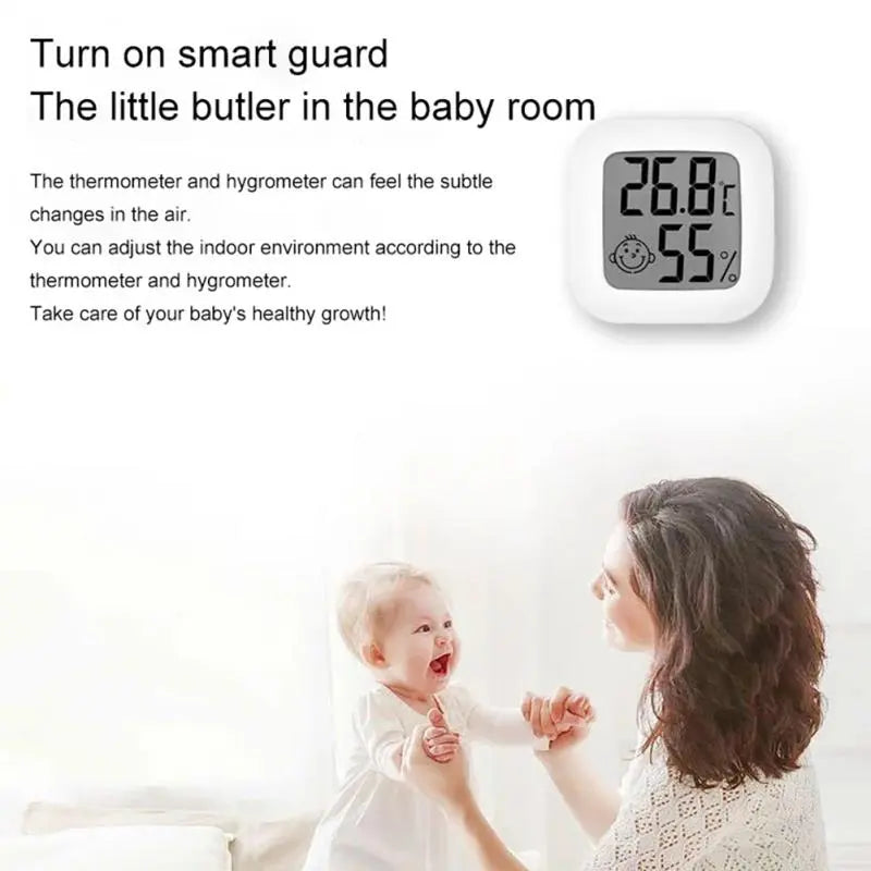 LCD Digital Thermometer Hygrometer Indoor Room Electronic Temperature Humidity Meter Sensor Gauge Weather Station For Home - Brutoos