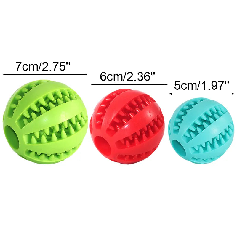 Soft Pet Dog Toys Toy Funny Interactive Elasticity Ball Dog Chew Toy For Dog Tooth Clean Ball Food Extra-tough Rubber Ball Dog - Brutoos