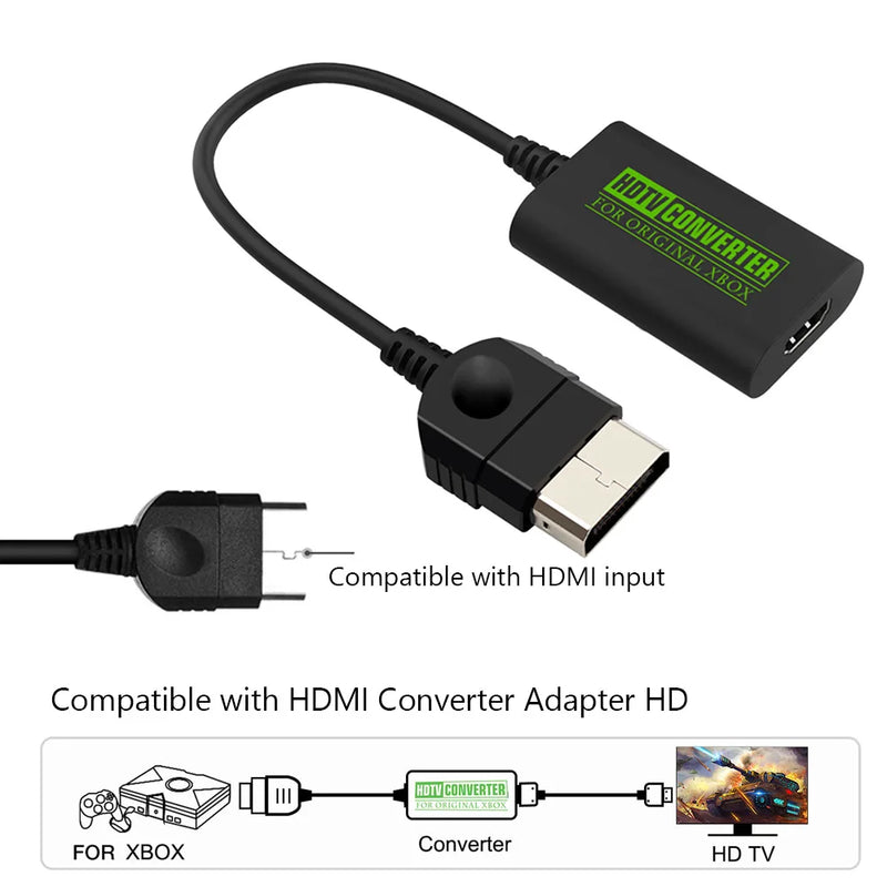 For Xbox To HDMI-compatible Converter Digital Video Audio Adapter HDTV Projector TV Monitor Converter for XBOX 480P 720P 1080P