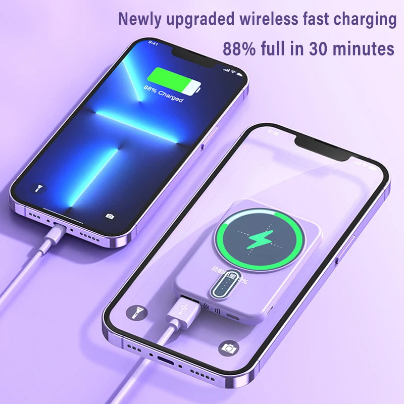 Xiaomi 30000mAh Power Bank Magnetic Wireless Charging Compact Lightweight Portable Super Fast Charging Mobile Phone Accessory